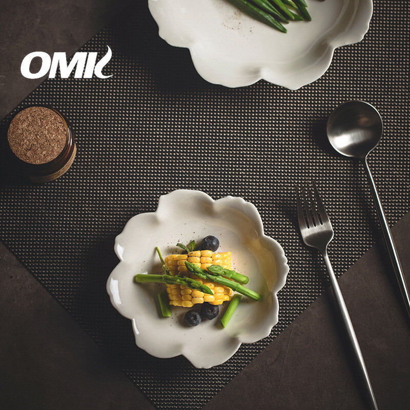 OMK Japanese style tableware set ceramic dinner plate salad bowl