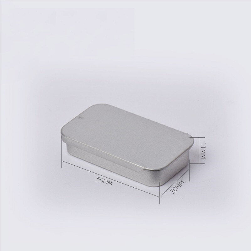 Mini Iron Box Slide Cover Storage Box Wedding Jewelry Pill Cases Portable Tin Boxes Container Cosmetic Organizer 1 Pieces