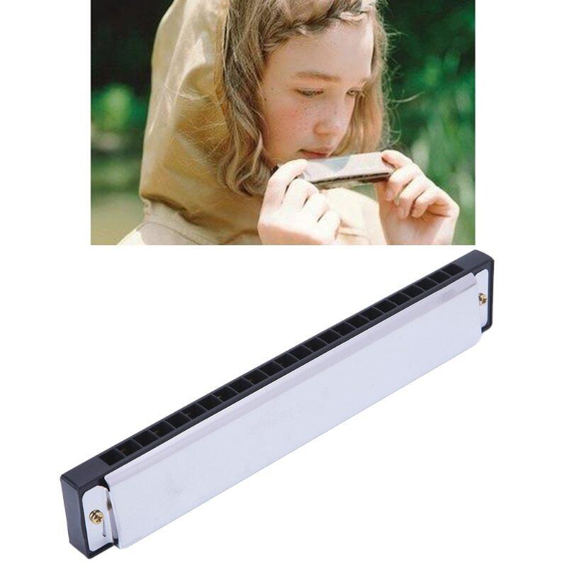 24 Holes 48 Tones Harmonica Key Of C/G Mouth Organ Gift New