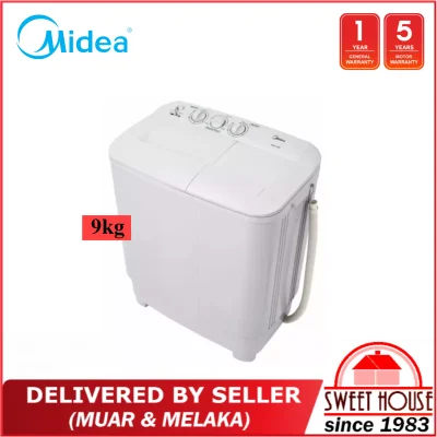[DELIVERED BY SELLER] MIDEA 9.0kg Semi Auto Washing Machine MSW-9008P MESIN BASUH
