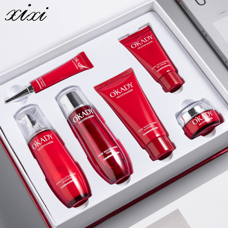XiXi Rose Nicotinamide Rejuvenating Set Six-Piece Dưỡng ẩm, nuôi dưỡng, làm sáng, săn chắc và dưỡng ẩm sâu giá rẻ