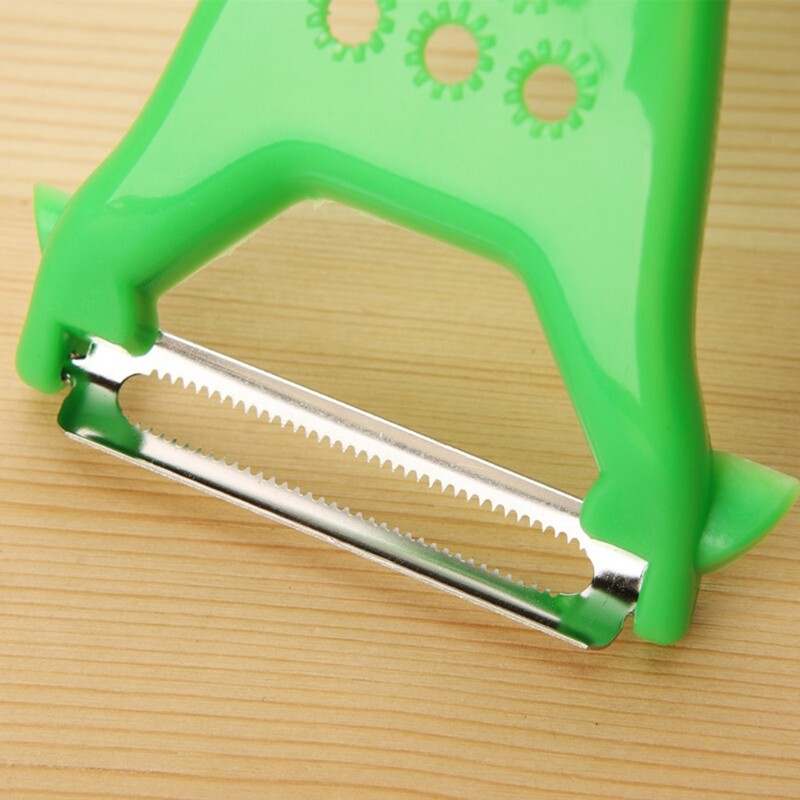Rau đa năng Dụng cụ lột vỏ trái cây hai đầu Cutter Slicer Peel dụng cụ nhà bếp rau tiện ích vật liệu nhựa