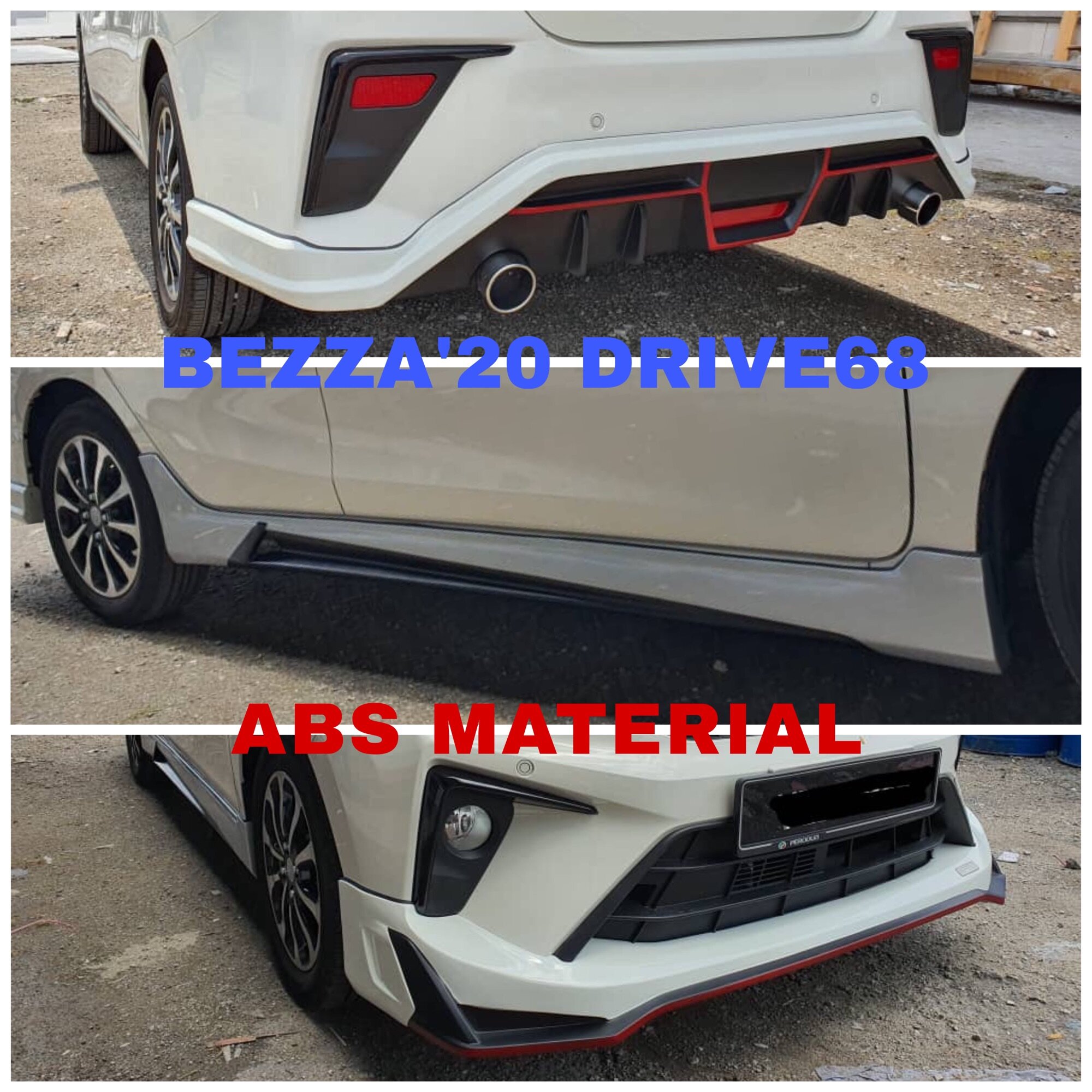 Perodua Bezza Facelift 2020 Drive68 Bodykit Lazada