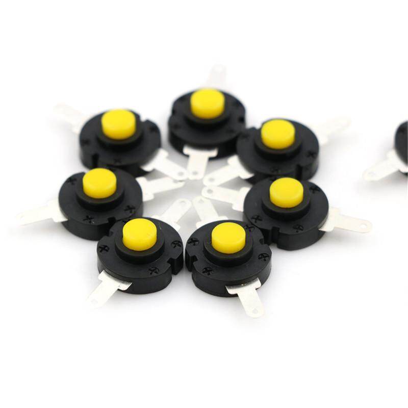 Ministar 10 Cái Công Tắc Đèn Pin DC 12V 0.5A Công Tắc Nút Nhấn Siêu Nhỏ Tự Khóa