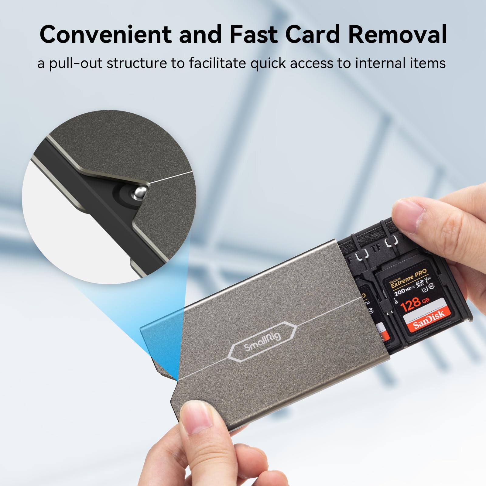 SmallRig Thẻ nhớ trường hợp chủ lưu trữ thẻ nhớ chủ cho SD / Micro SD (TF) 2832b