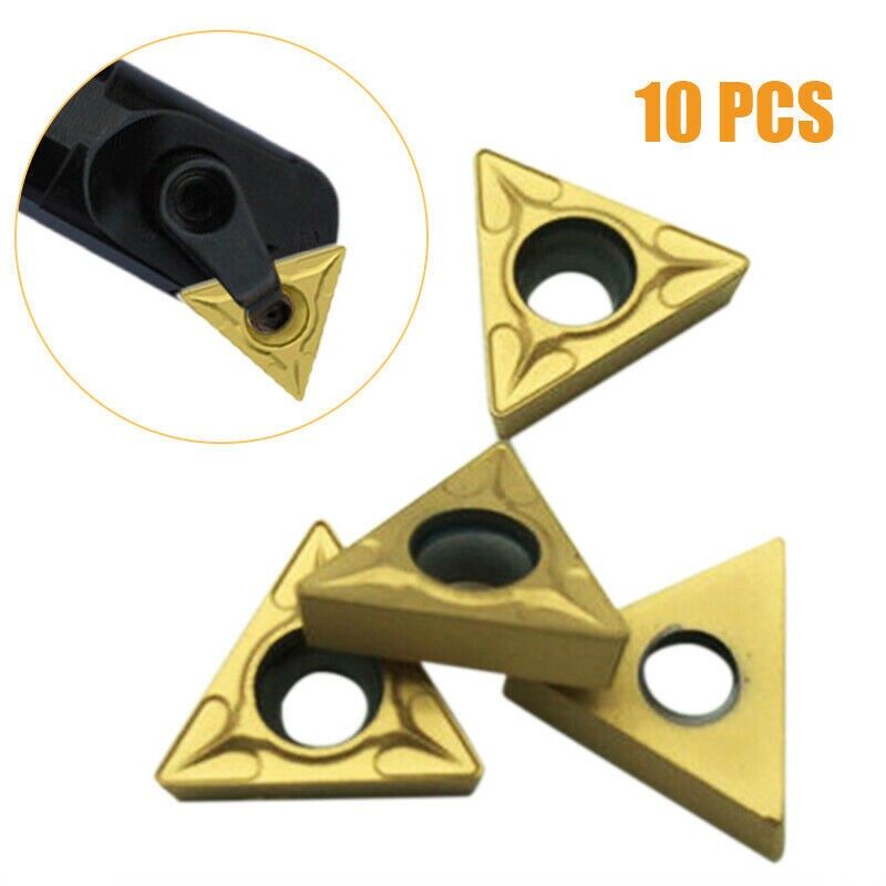 10PCS TCMT110204 Turning Tool Threading Carbide Inserts CNC Lathe Blade Set