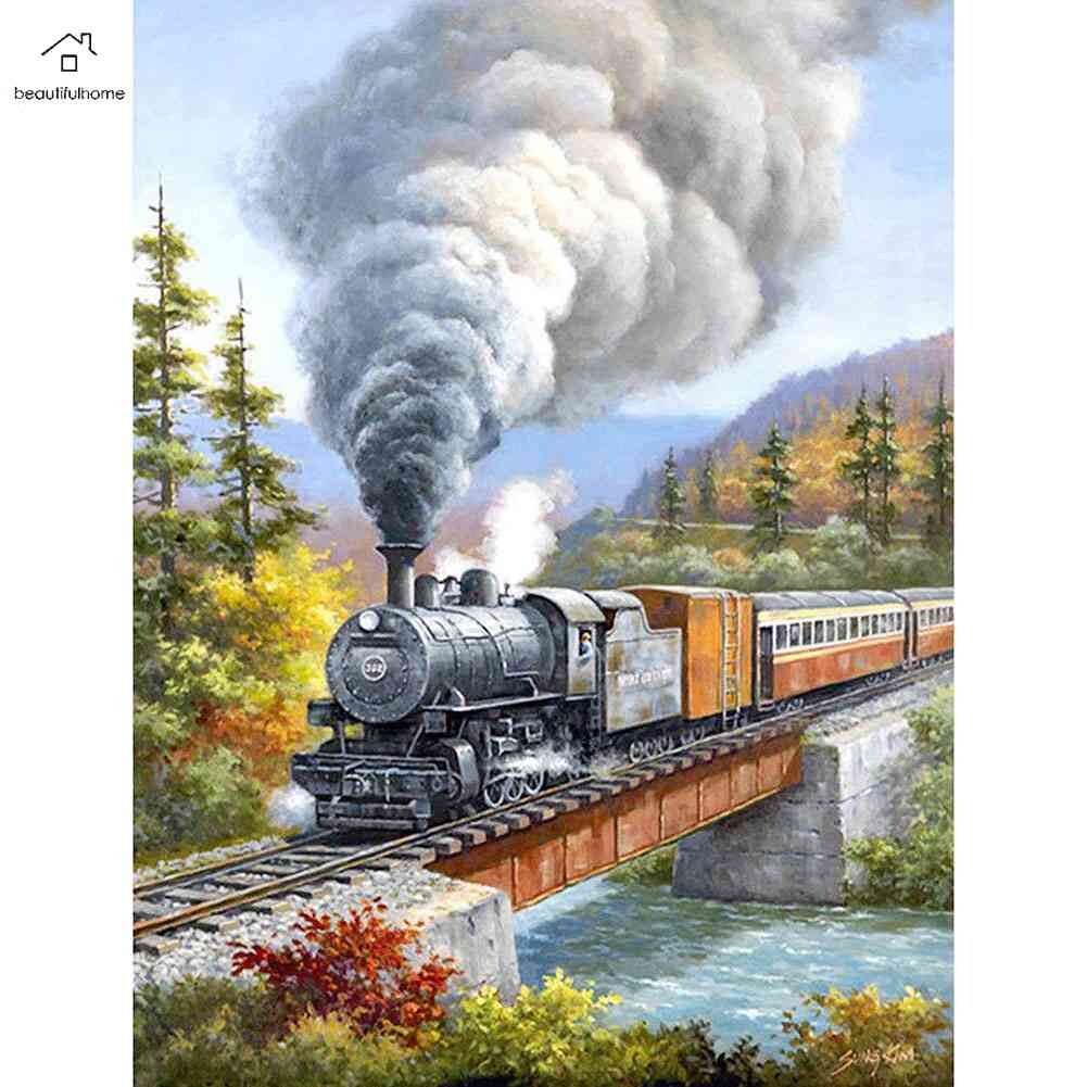 5D DIY Diamond Painting Kits Full Round Drill Mosaic Rhinestone Art Crafts Home