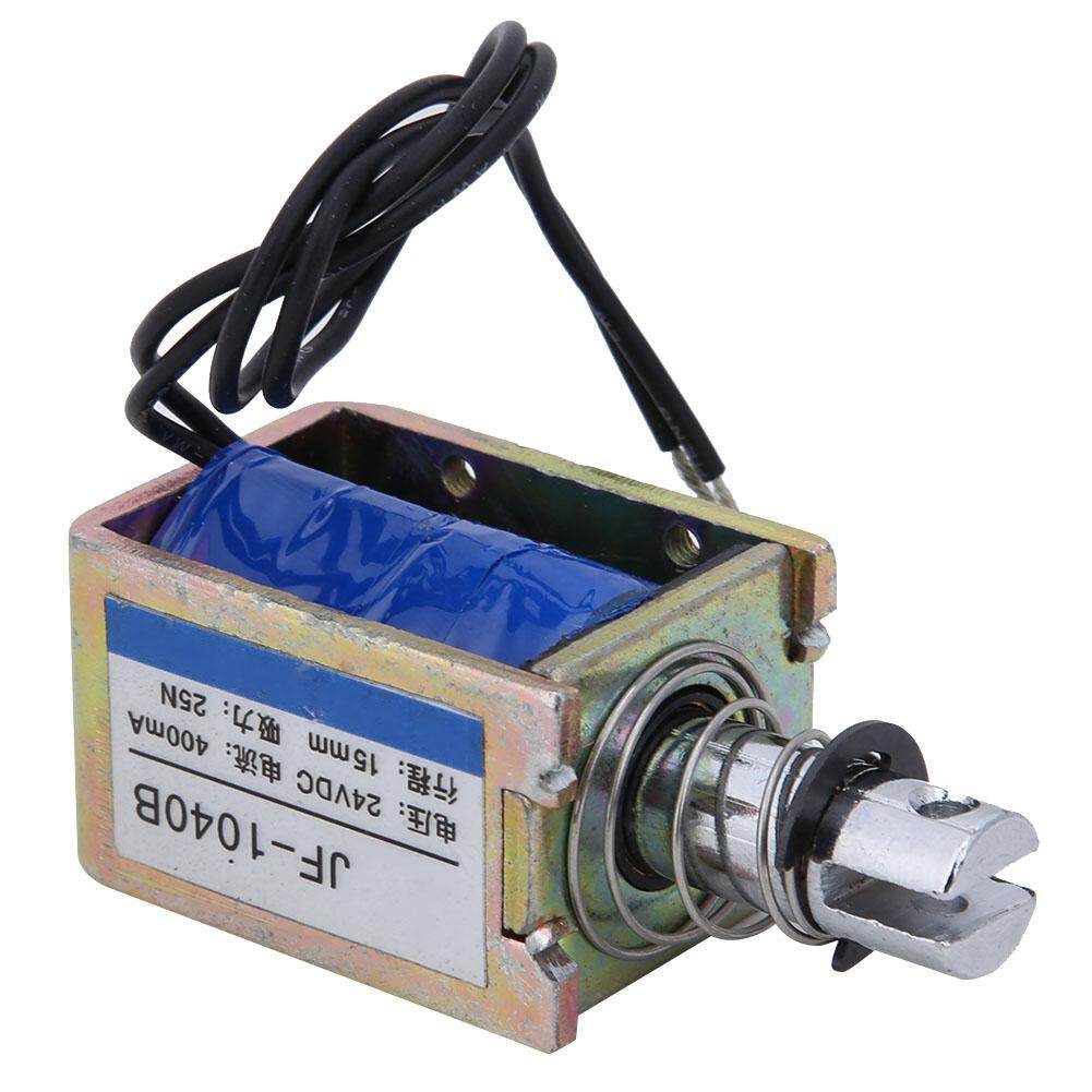 chasoee JF-1040B 25N 24V DC Electromagnet Push-Pull Type Solenoid Electromagnet 15mm Stroke