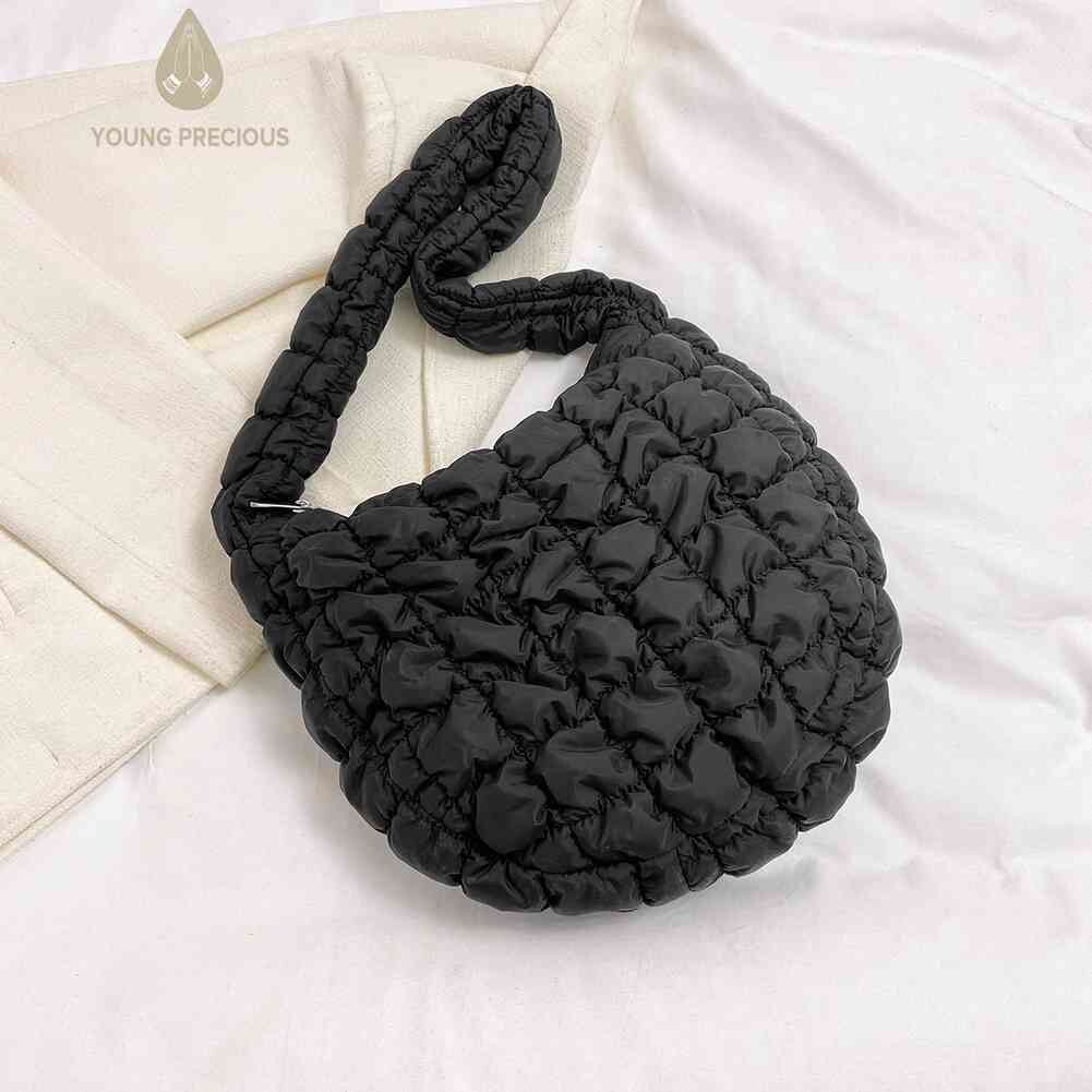 Cotton Padded Bag Large Capacity Shopping Bag Casual Fashion Simple for Shopping