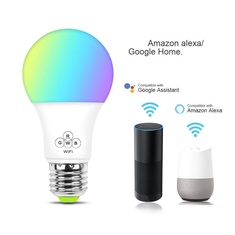 Outops Thông Minh Wifi Bóng Đèn Hỗ Trợ Thay Đổi Màu Sắc cho Alexa Google Tiếng Nói Hệ Thống Điều Khiển Nhiệt Độ Màu: 2700 K-6500 K