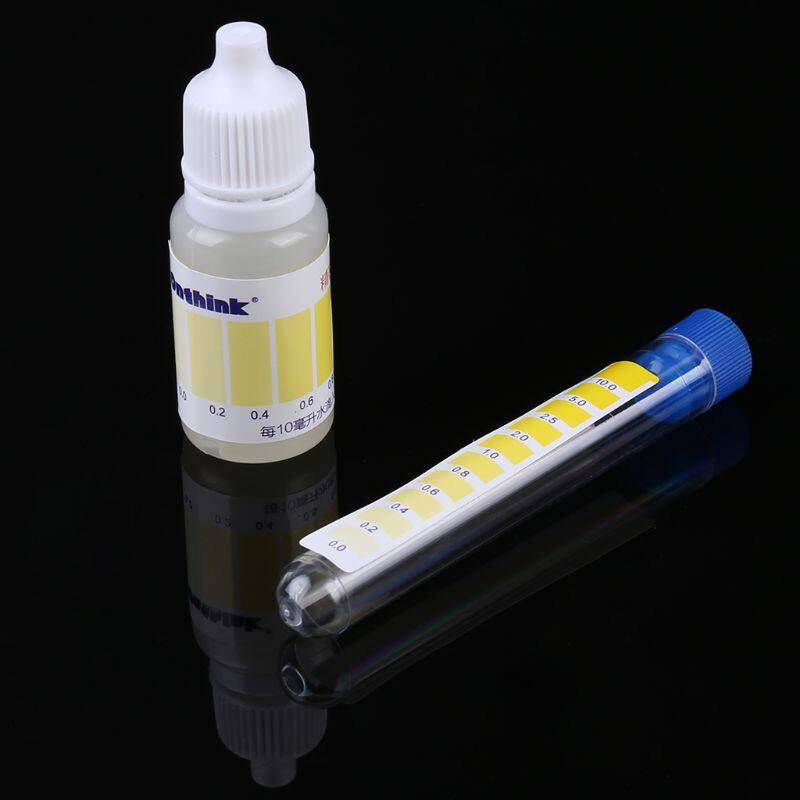 Aquarium Fish Tank PH NO2 NO3 Chlorine Water Quality Test Nitrite Test Solution