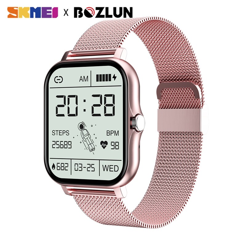 SKMEI New Smart watch Men Women Color Screen Full touch Call Smart Watch