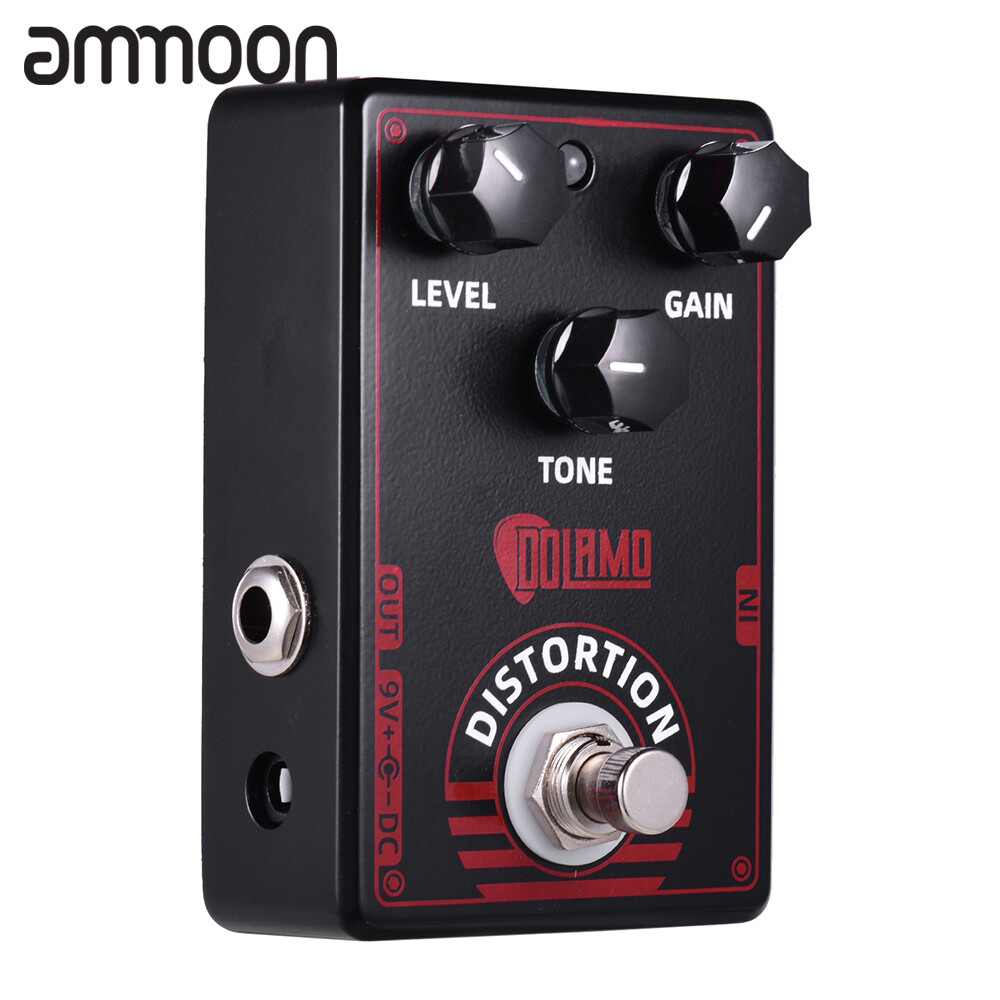 Dolamo D-4 High Gain Distortion Guitar Effect Pedal True British Style Effect Pedal with True Bypass for Electric Guitar