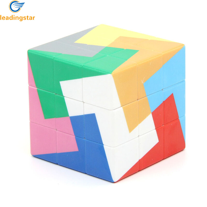 LeadingStar Fast Delivery Creative Gradient Color 3x3x3 Magic Cube Multi-color Speed Cube Intellectual Toy For Boys Girls