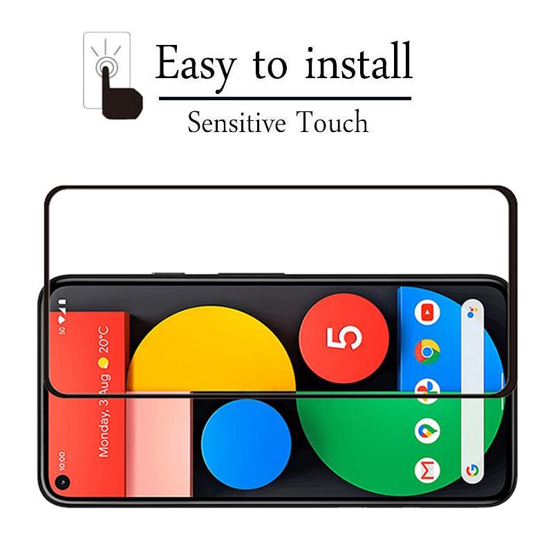 Kính Cường Lực Che Phủ Toàn Bộ Cho Google Pixel 5 4 3 Pixel 4a 3a Bảo Vệ Màn Hình Cho Google Pixel 4 XL 3a XL Phim Kính