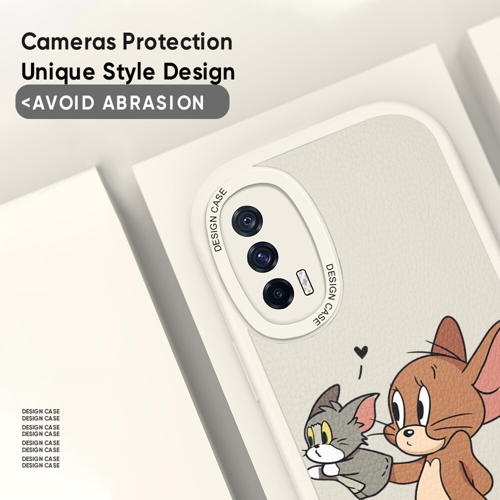 Jizetin Leather Casing For Xiaomi Redmi Note 10 Note 10 5G Note 10 Pro Note 10S Slim Skin Feeling Cartoon Leather Back Casing Soft Silicone PU Leather Cover Phone Case