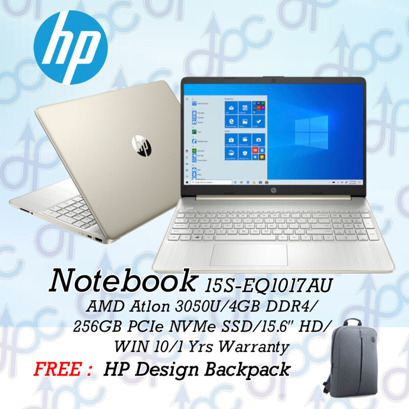 HP 15S-EQ1017AU | 15S-EQ1018AU – AMD ( ATHLON 3050U, 4GB, 256GB SSD, AMD RADEON GRAPHICS, 15.6″ HD, 1YR ) Malaysia