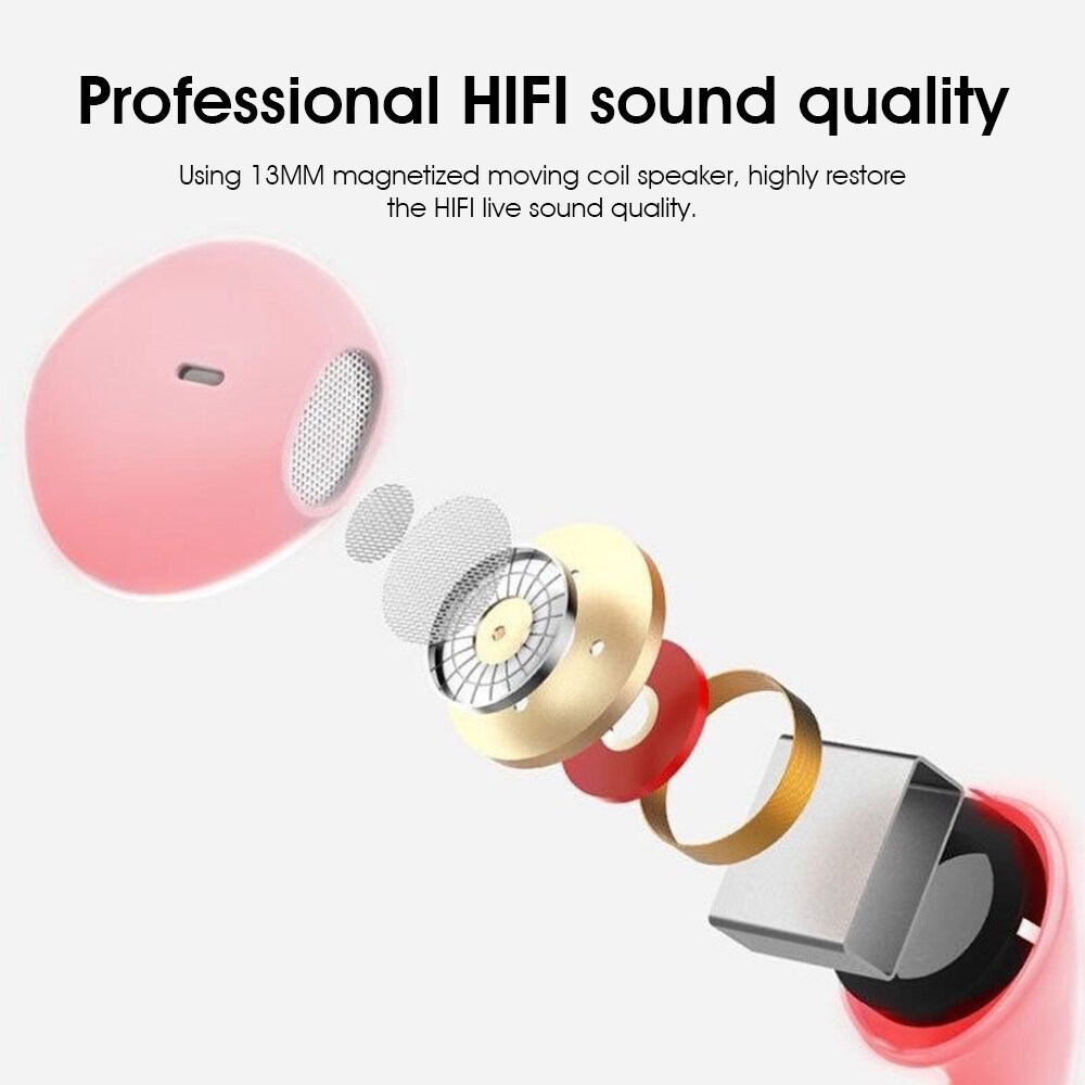 VTUOGE Tai Nghe Nhét Tai Tai Nghe Có Dây Tai Nghe Khử Tiếng Ồn Tai Nghe Siêu Trầm Chất Lượng Âm Thanh HIFI Kèm Micro