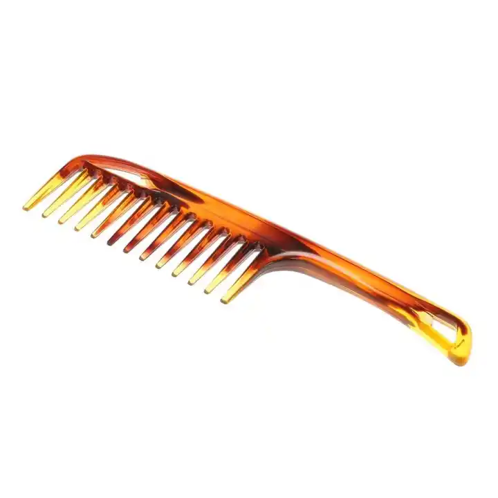 Plastic Hair Brush Wide Tooth Comb Anti Static Large Wide Comb For