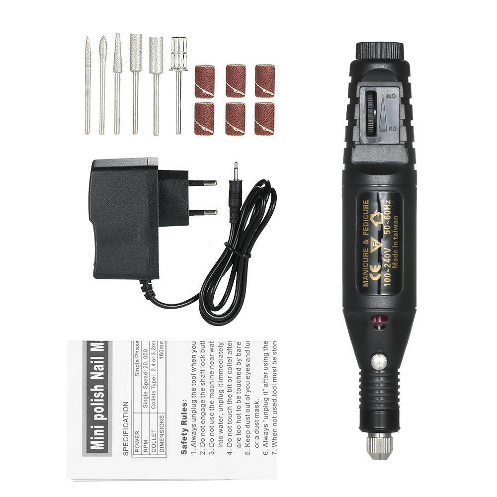 14pcs 100V-240V Mini Electric Grinder Drill Tool Variable Speed Rotary Engraving Pen Carve Tool Set for Milling Polishing EU Plug