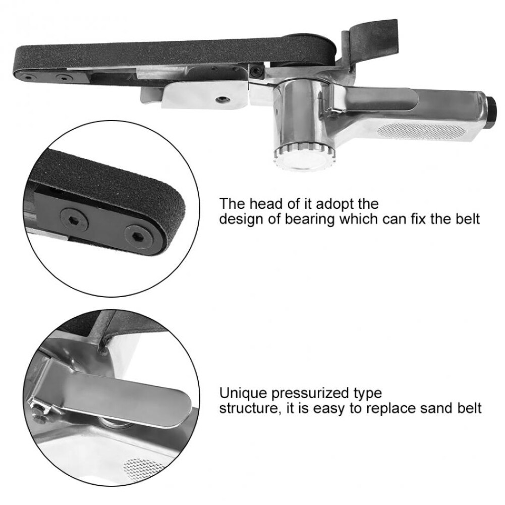EMachinery 10/20mm Width Mini Air Belt Sander Sanding Tool Angle Grinders Polishing Machine