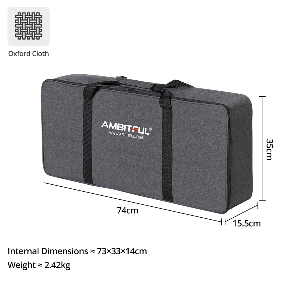 Ambitful PB06 nhiếp ảnh Ánh sáng phòng thu Túi với dây đeo vai Đèn flash studio ánh sáng máy quay video Mang trường hợp túi cho nhiếp ảnh ngoài trời ảnh video
