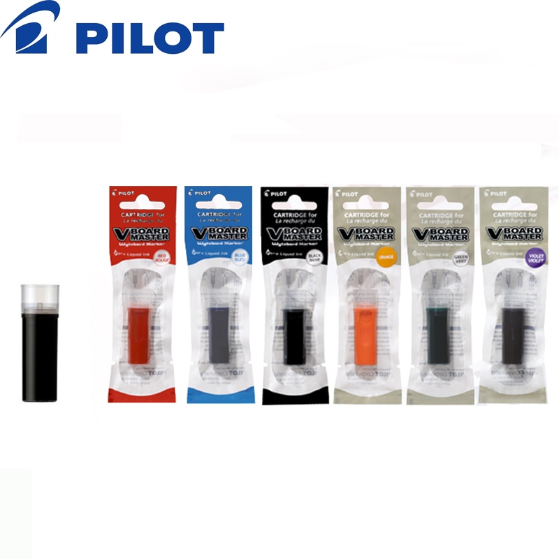 Janpan Imported Pilot Ink Cartridge For Pilot Whiteboard Marker 6 Pcs/Lot Writing Supplies P-WMRF8