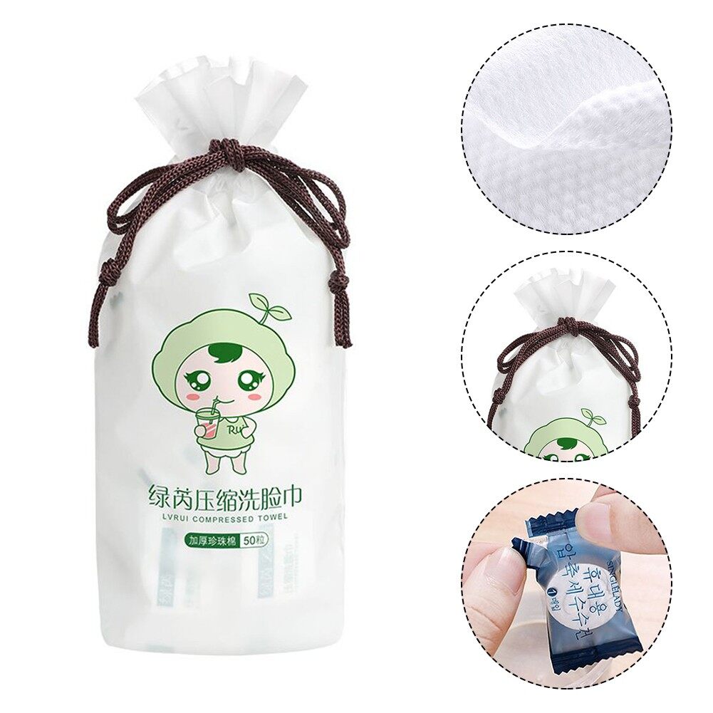 Large Compressed Towel Cotton Faces Towel Tablet Hand Tissue Bath Daiso
