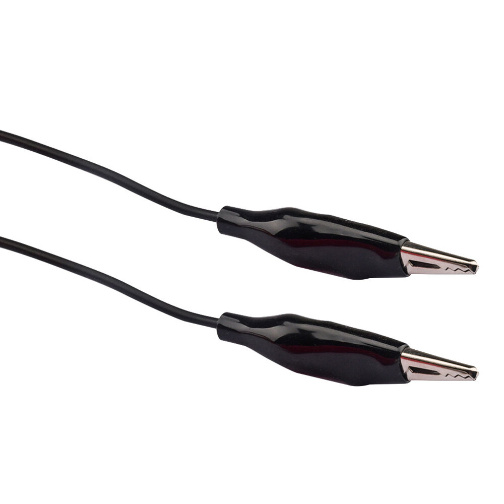 Foriot Dual Ended Alligator Clips Test Lead Black&Red Test Cable Soft PVC Crocodile Clips Testing Wire Alligator Jumper Wire Test Leads for Testing Current