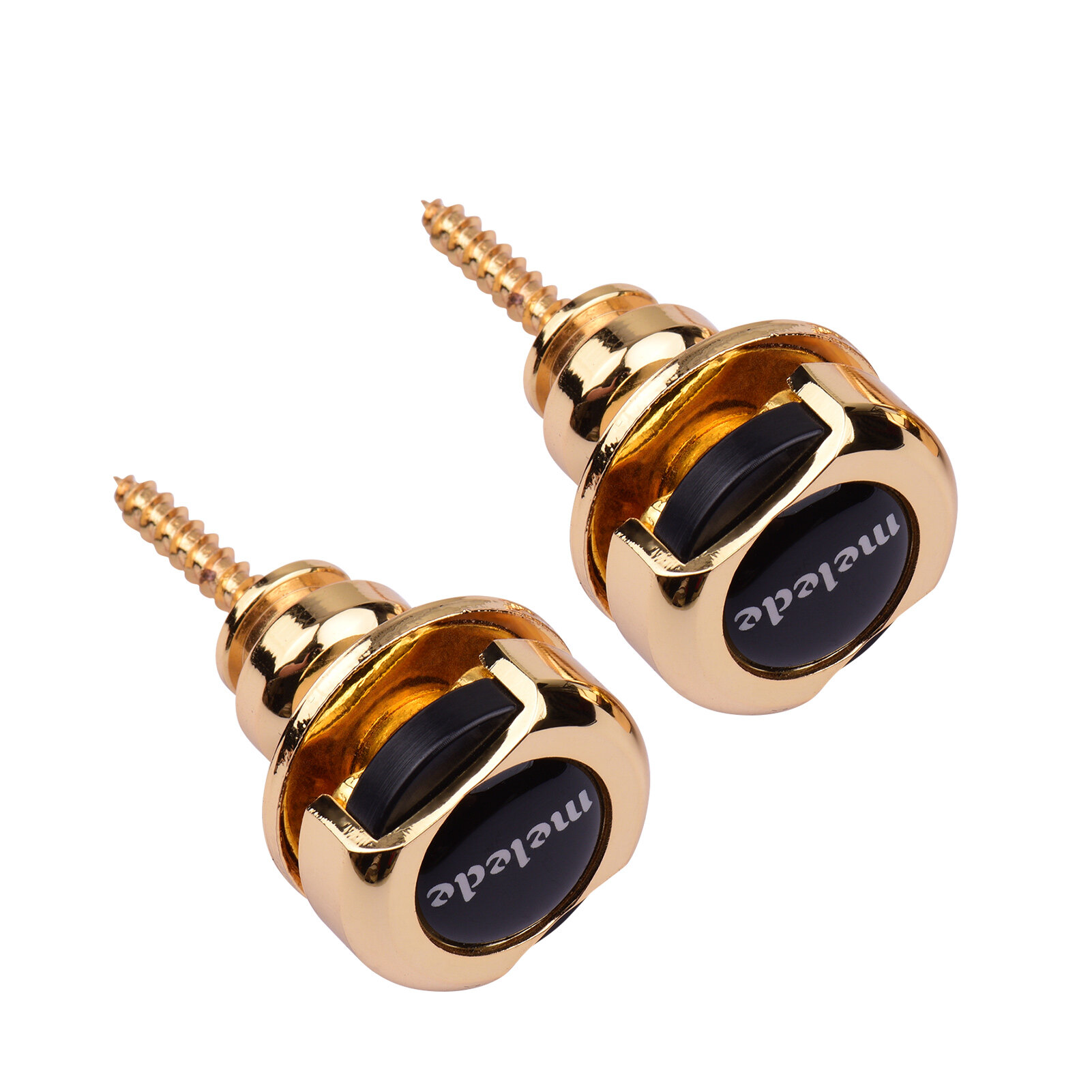 Muslady- 2 Cái Guitar Dây Đeo Khóa Kim Loại Bảo Mật Phát Hành Nhanh Dây Đeo Nút Giữ Bạc Cho Guitar Điện Bass