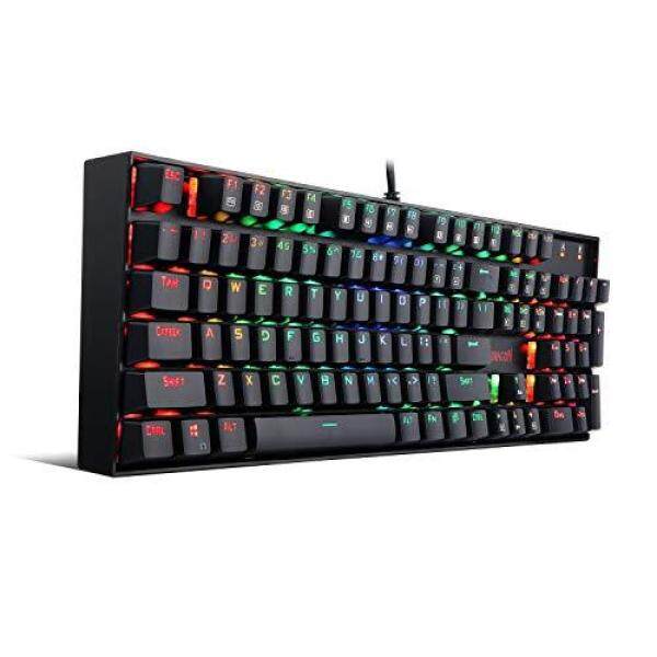 REDRAGON K551 mechanical gaming keyboard blue axis waterproof LED RGB backlight mode USB connection wired English layout 104 keys ergonomic ABS metal design keyboard for PC games Singapore