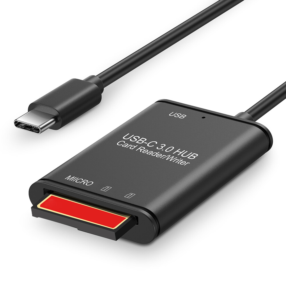 Đầu Đọc Thẻ Nhớ Loại USB 2 Trong 1 Chuyên Nghiệp 3.1 C Sang USB 3.0 Bộ Chuyển Đổi OTG Cho Điện Thoại Di Động PC