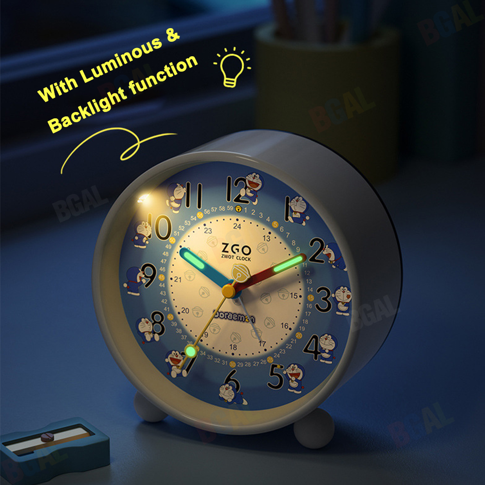 100% Authentic Doraemon Alarm Clock with Luminous & Backlight Anti-fall HD Display 0013