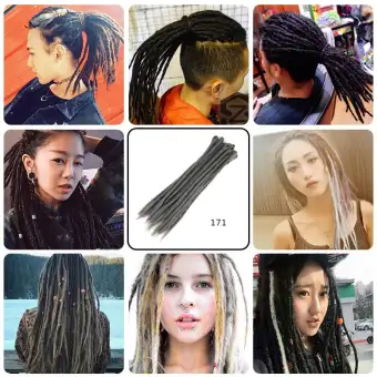 Y Crown 10pcs Set Synthetic Twist Braid Hip Hop Dreadlocks Fashion