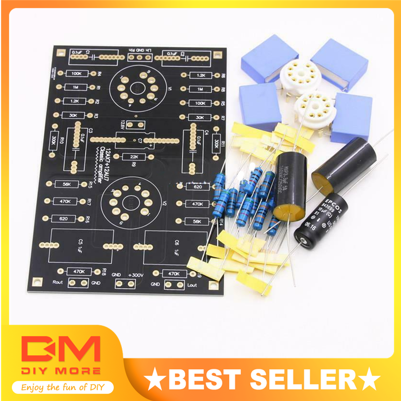 The latest version Classic Circuit Tube Preamplifier Preamp Board DIY Kits For 12AX7 / 12AU7 Tube