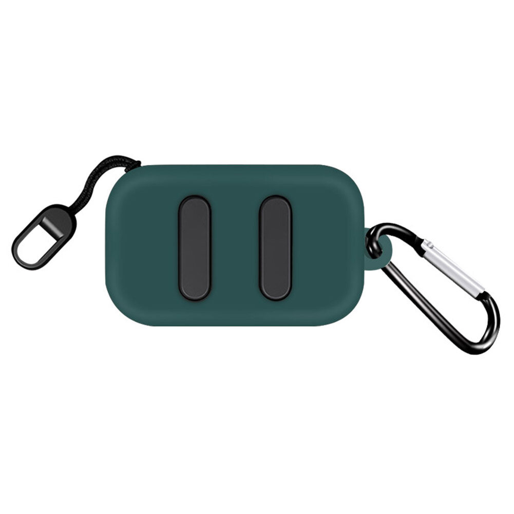 Silicone Case for Skullcandy Dime Shockproof Full Protective Cover with Carabiner Charging Case Accessories