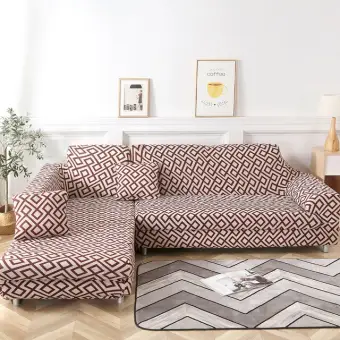 L Shaped Sofa Covers Spandex For Living Room Stretch Material