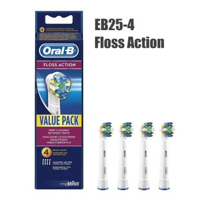 Original Oral-B EB25 Floss Action Refill Replacement Brush Head for Electric Tooth Brush