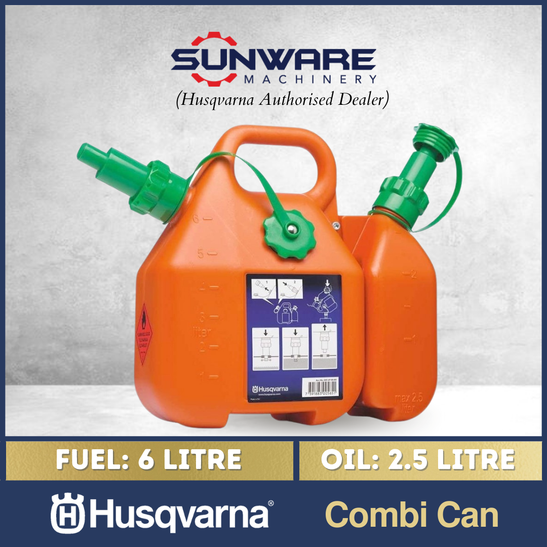 Husqvarna petrol and oil combination combi deals can 5 and 2.5 litres