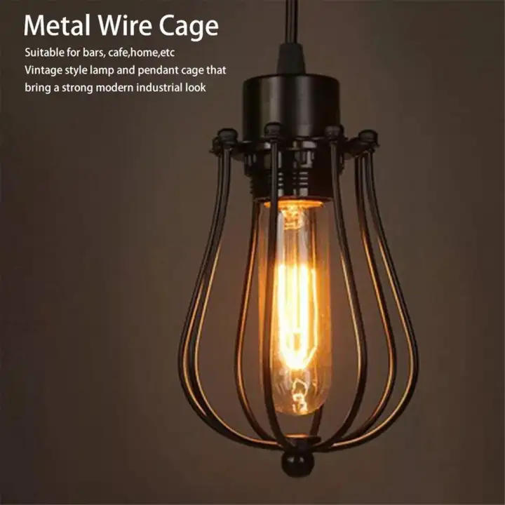 Osman Lamp Covers Pendant Chandelier Metal Wire Cage Ceiling Cafe