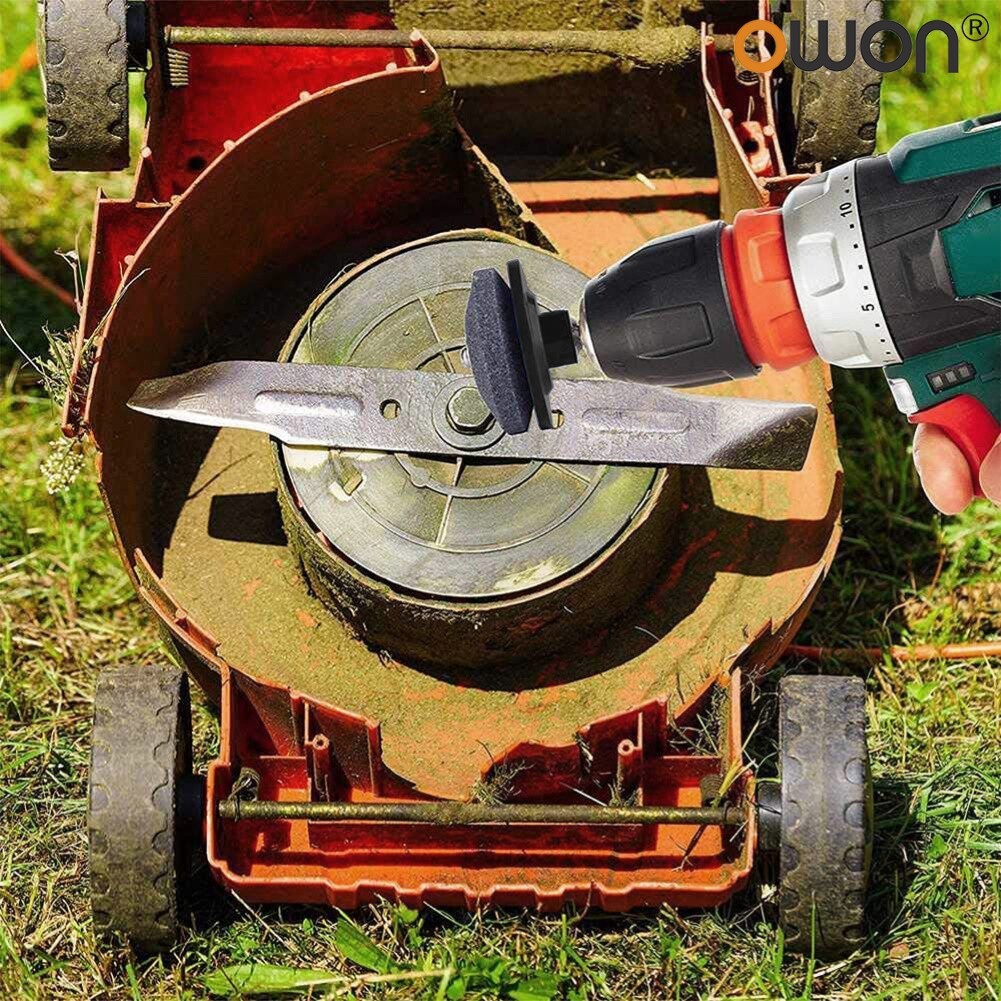 Blade Sharpener Professional Sharp Speed Grinding Universal Electric Lawn Mower Blade Sharpener Balancer Rotary Grinding Tools Lawnmower Accessories