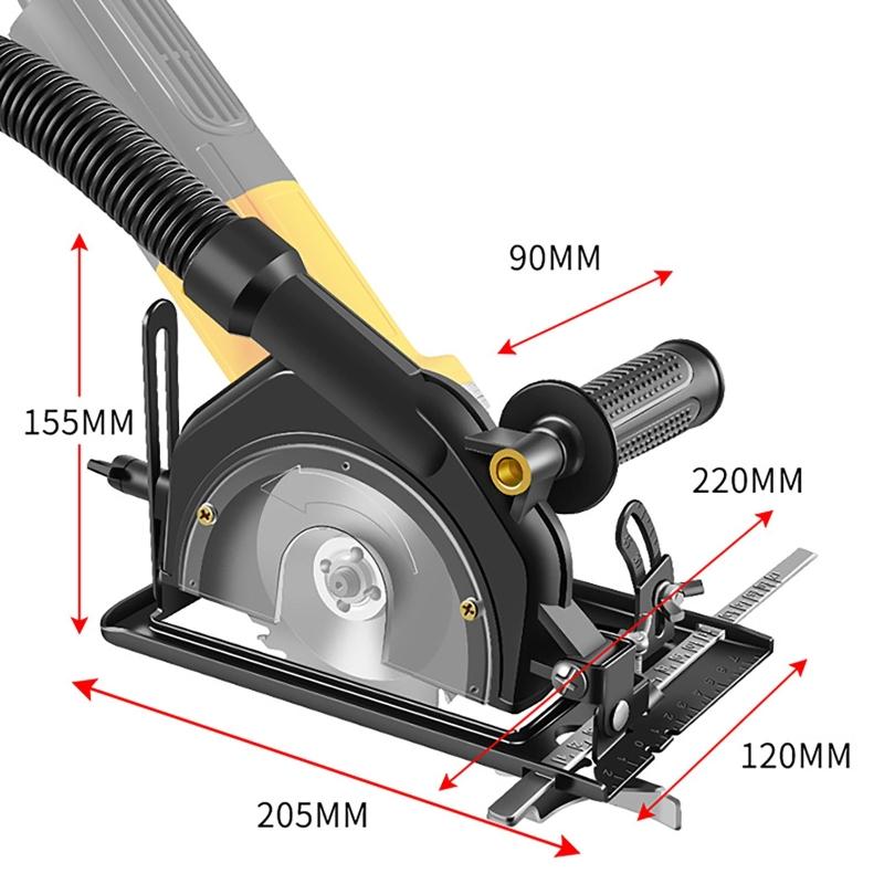 Đế Máy Mài Có Thể Chỉnh Góc Độ Sâu 0 ~ 40Mm Giá Đỡ Universal Đến Máy Mài Cầm Tay Giá Vỏ Bảo Vệ Chế Biến Gỗ Máy Cắt Sửa Đổi