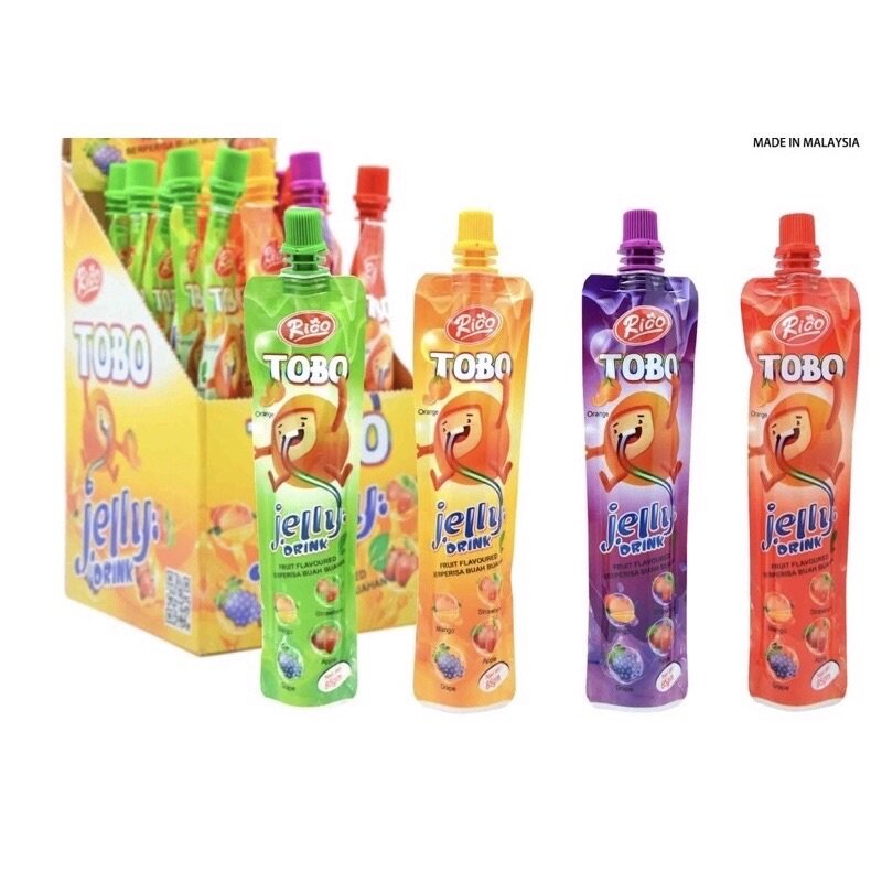 Rico Tobo Jelly Drink 24pcs berperisa buahbuahan Halal Lazada