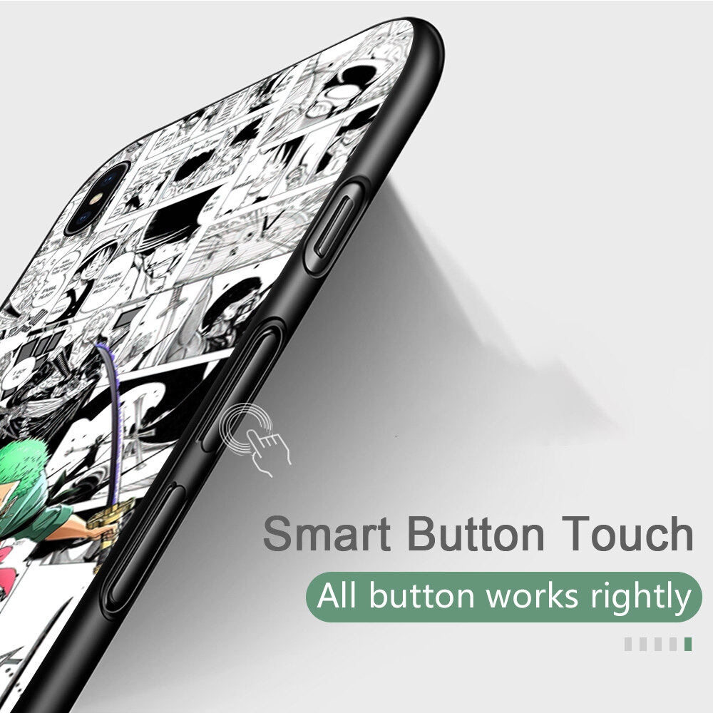 UCUC Casing Case For Redmi Note 5,Redmi Note 5A,Redmi Note 5A Prime,Redmi Note 5 Pro Case (Finger Ring + Lanyard) Cartoon Black And White Style Luffy Design Phone Case Shockproof Soft Silicone TPU Protective Phone Casing