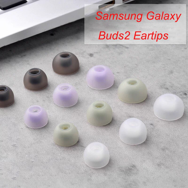 Replacement Tips Samsung Galaxy Buds 2 Eartips Earbuds Silicone Ear Tips Buds Wing Reducing Noise Earbuds Ear Cushion Covers