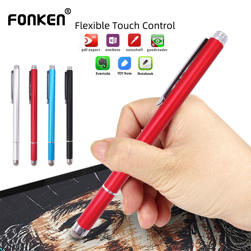 FONKEN Universal 2 In 1 Stylus Pen Capacitive Pencil Multifunction Touch Screen Drawing Pen for Android Ipad Iphone Table