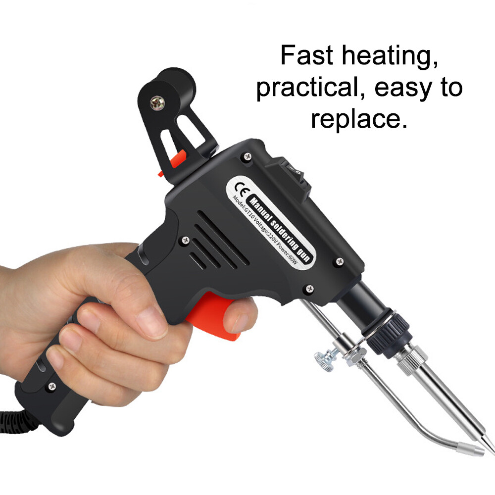 KKmoon Automatic Portable Electric Solder Tin Welding Tools Automatically Send Tin Welders Hand-held Electric Soldering Iron