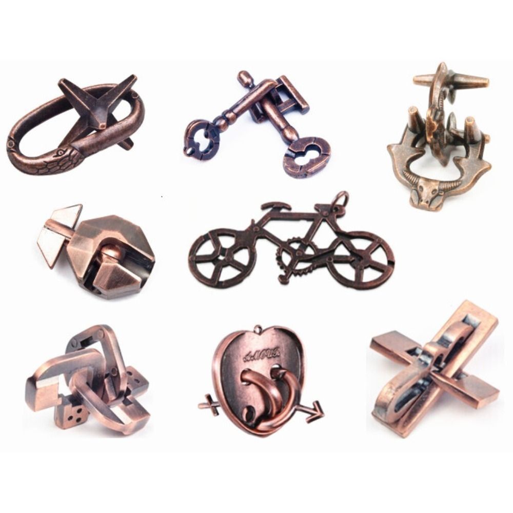 Tedfd Trò Chơi Trí Tuệ Khóa Luban Trò Chơi Trí Tuệ Giáo Dục Trò Chơi Trí Thông Minh Học Tập Sớm Trò Chơi Giải Đố Đồ Chơi Trí Tuệ Bằng Kim Loại Đồ Chơi Xếp Hình Khóa Luban Dây Kim Loại