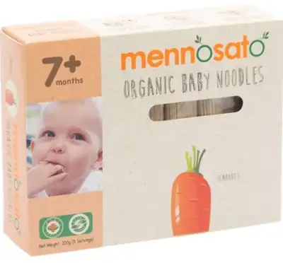 Mennosato Organic Carrot Baby Noodle (200G)