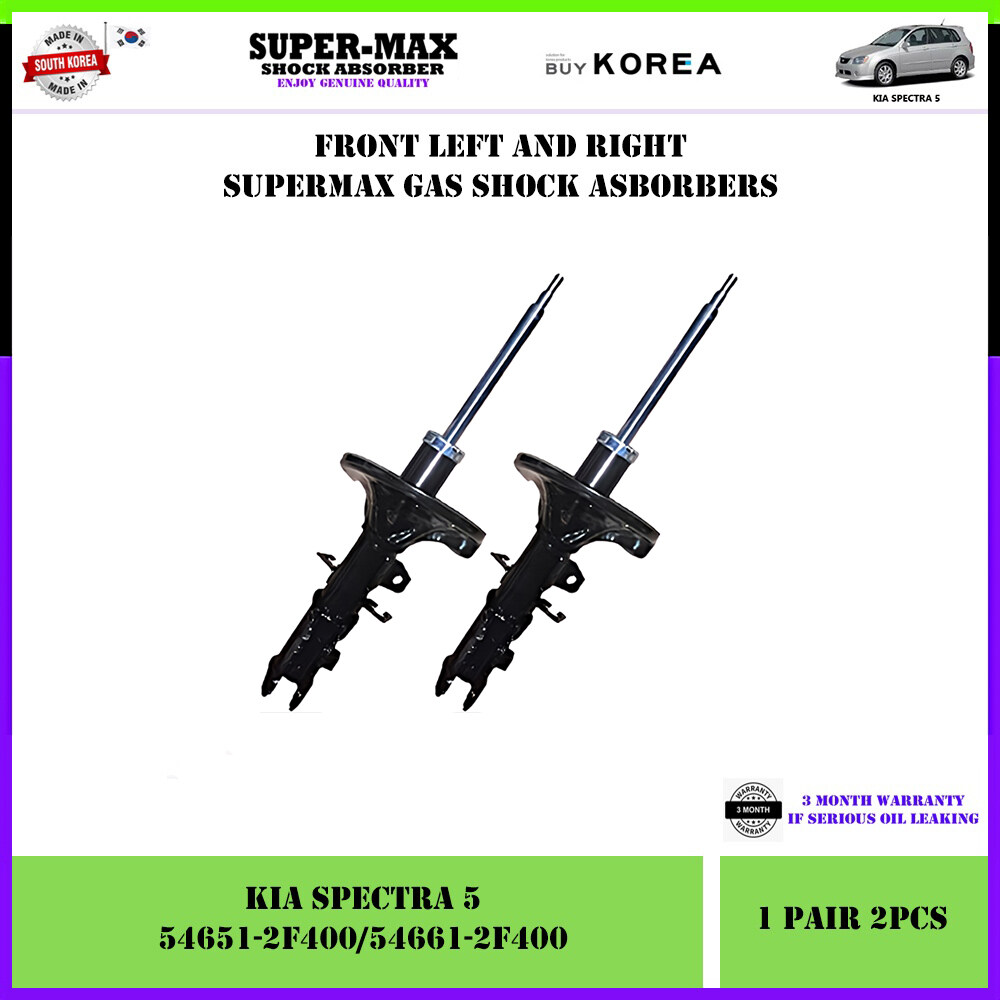 Kia Spectra 5 Front Left And Right Supermax Gas Shock Absorbers 1 Pair